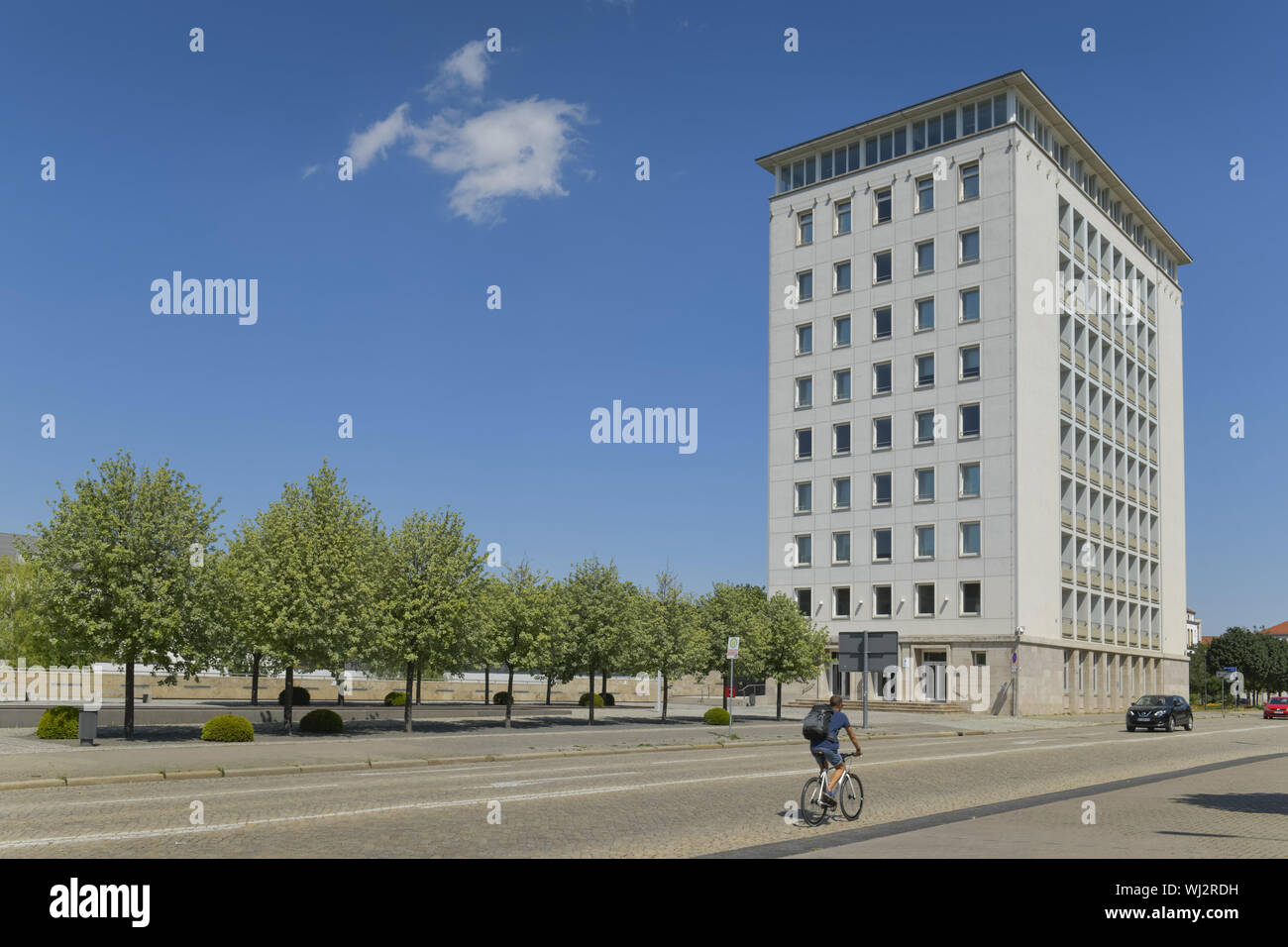 In Deutsch, Deutsch, Deutsch, Deutsch, Deutschland, Erfurt, Einwohner von Erfurt, Hochhaus, Johann-Sebastian-Bach-Strasse, Johann-Sebastian-Bach-Stra Stockfoto