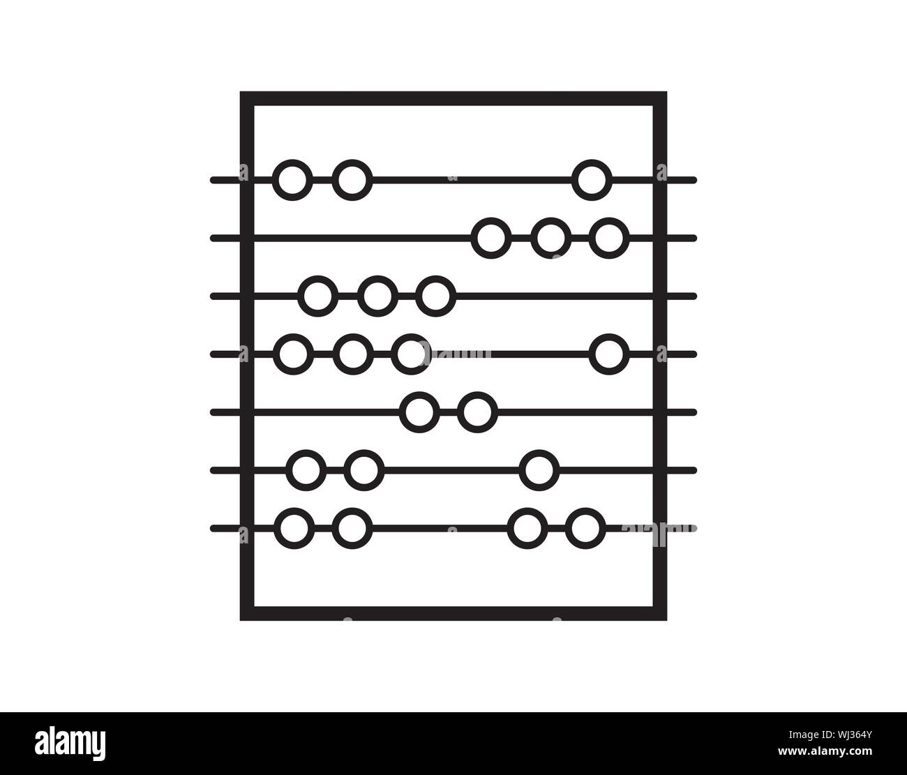 Alte Symbol Rechner. Einfaches element Abbildung von Messung Konzept. alte Rechner bearbeitet werden Symbol Design auf weißem Hintergrund. Stock Vektor