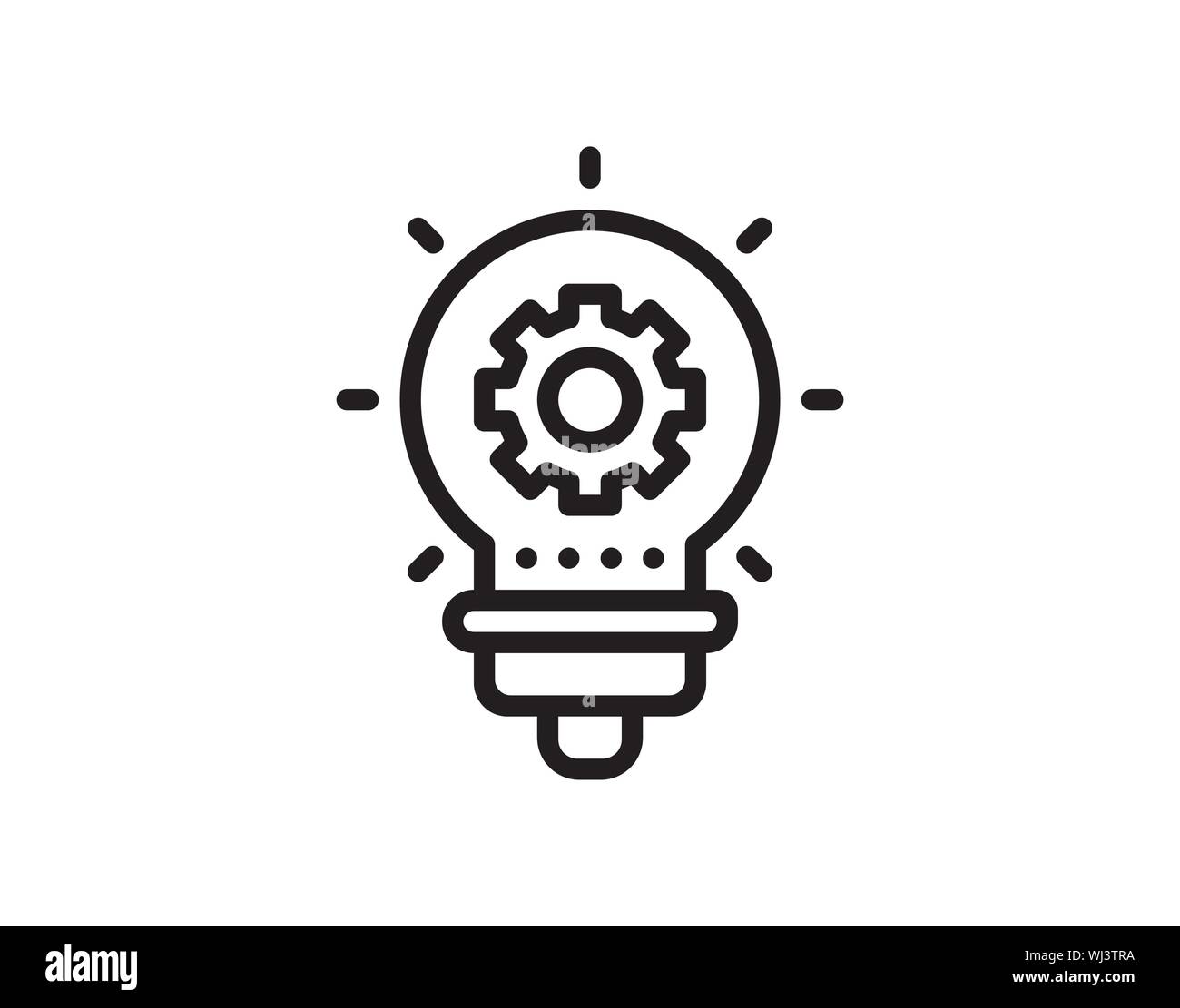 Innovation concept line Symbol. Einfaches element Abbildung. innovation Konzept struktursymbol Design von Erfolg gestellt. Kann für Web und mobile U verwendet werden. Stock Vektor