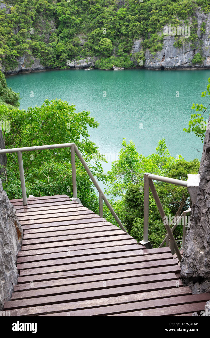 Die Lagune genannt "Talay Nai' im Moo Koh Ang Tong National Park Stockfoto