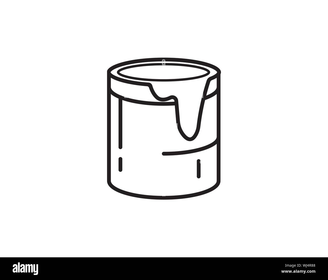 Paint Bucket vektor Icon, Symbol Farbe. Moderne, einfache flache Vector Illustration für Web site oder mobile App Stock Vektor