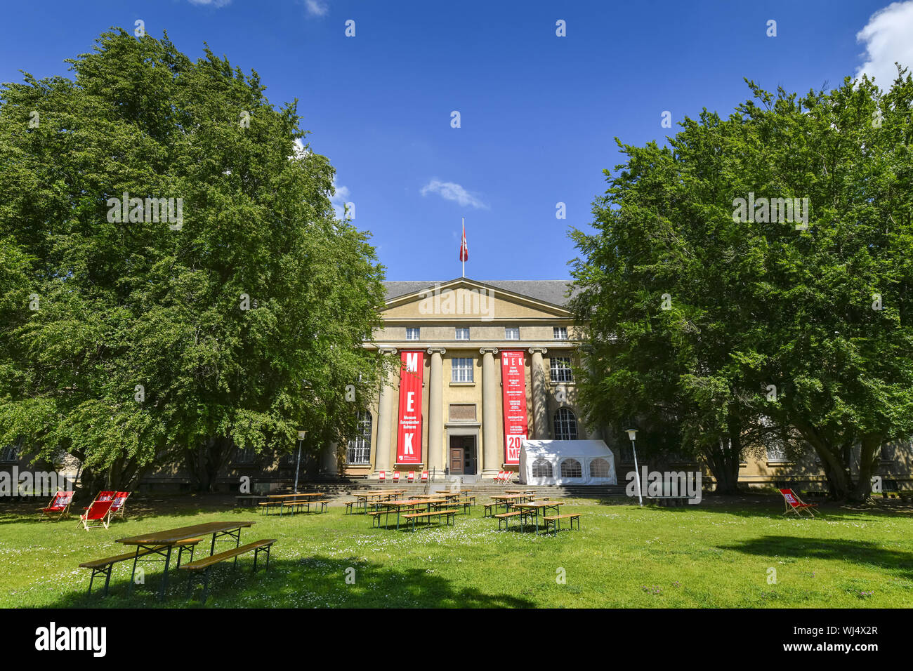 Berlin, Deutschland, Anzeigen, Architektur, Außen, Draußen, Draußen, Außen, Gebäude, Gebäude, Logo, Schrift, Zeichen, Schlaganfall, Logo, Dahlem, Stockfoto