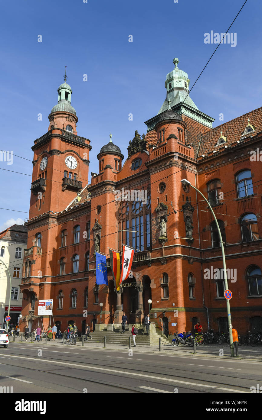 Anzeigen, Architektur, Außen, Draußen, Draußen, Außen, Berlin, Bezirk Rathaus, breite Straße, breite Straße, Deutschland, Gebäude, Gebäude, P Stockfoto