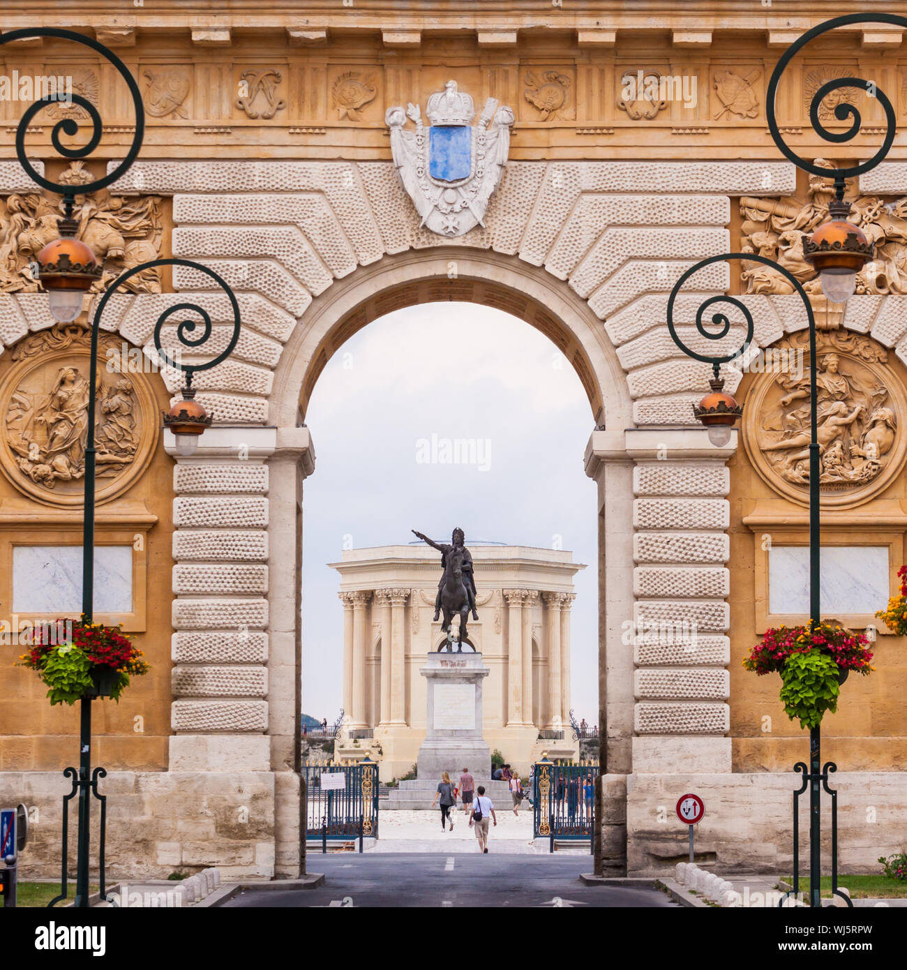 Arc de Triomphe, Montpellier, Frankreich. Stockfoto