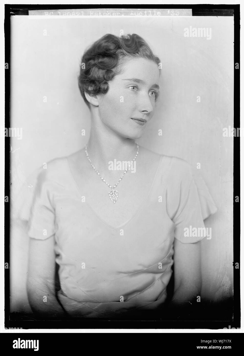 HATCHER, Lucille. Porträt Stockfoto