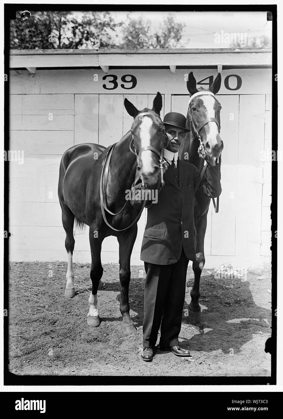HAZEN, Melvin C. HORSE SHOW; SEINE PFERDE Stockfoto