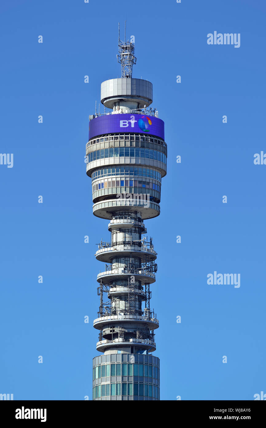 Der BT Tower, London, Vereinigtes Königreich Stockfoto