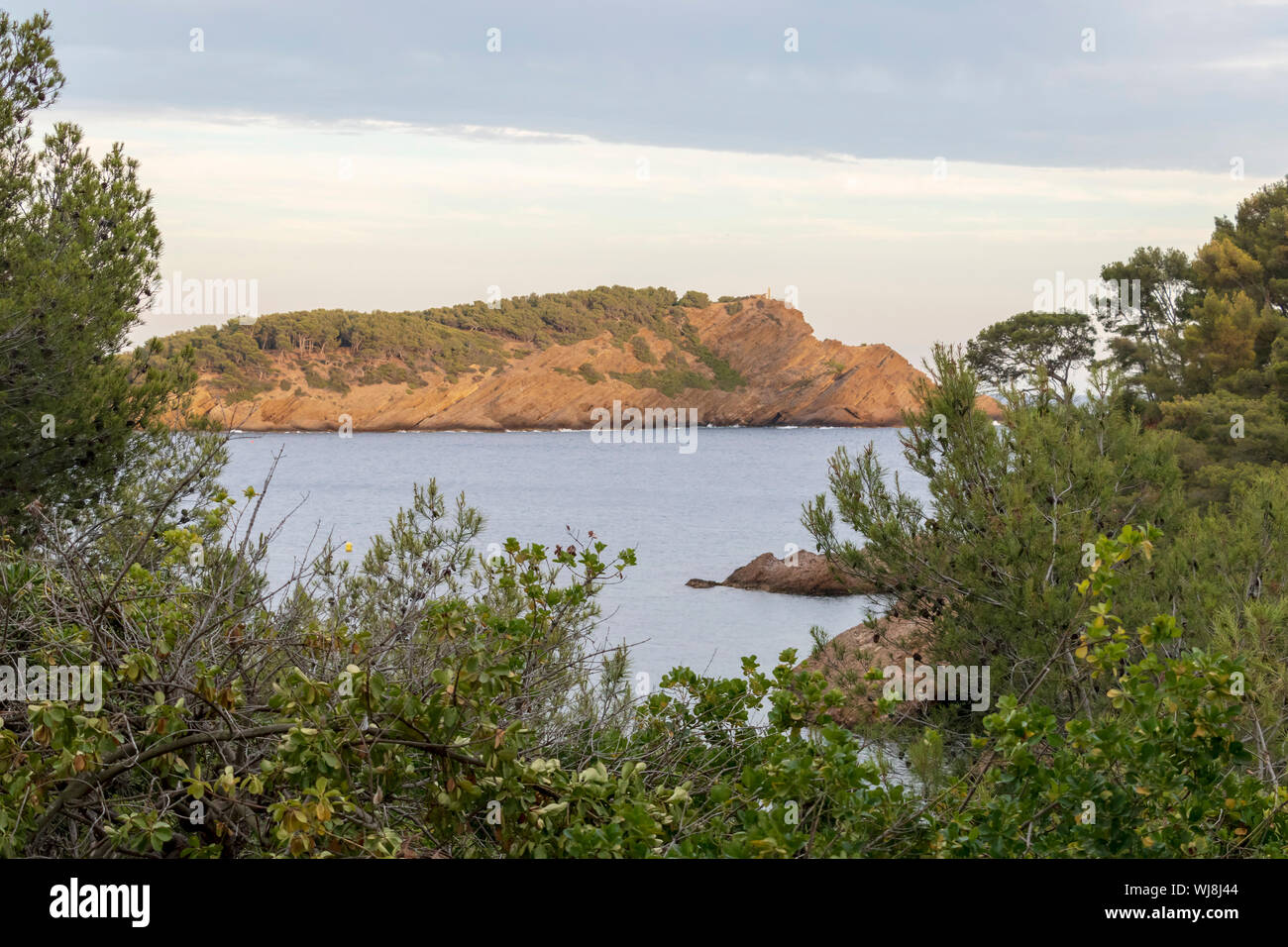 Mittelmeer küste in La Ciotat Stadt, Südfrankreich, Französische Riviera, Europa Stockfoto