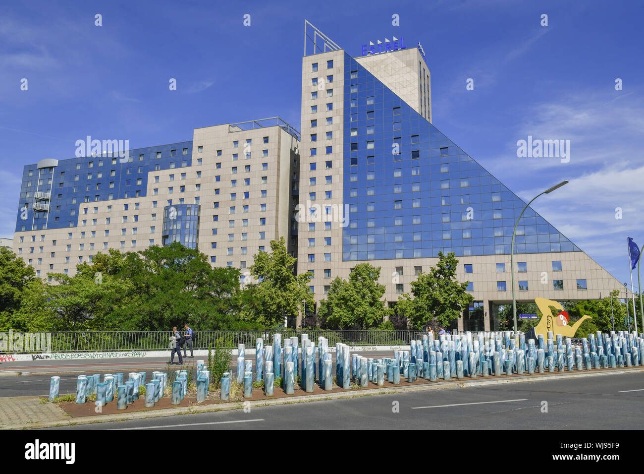 Anzeigen, Architektur, Außen, Draußen, Draußen, Außen, Berlin, Berlin-neukölln, Berlin-Neukölln, Deutschland, Estrel, Estrel Hotel, Estrel hot Stockfoto