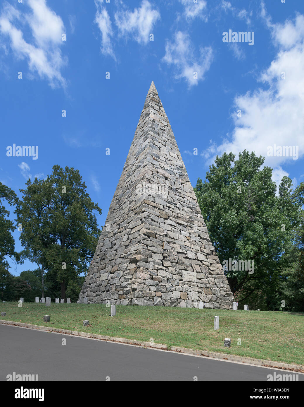 Denkmal für die Konföderierten Krieg im Hollywood Cemetery in Richmond, Virginia tot Stockfoto