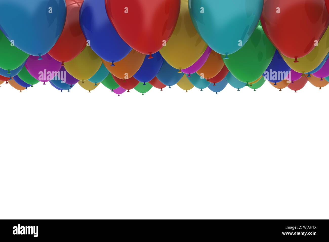 Bunte Luftballons Stockfoto