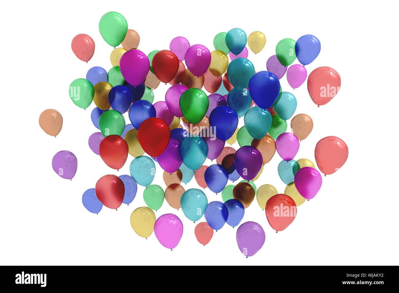 Bunte Luftballons Stockfoto