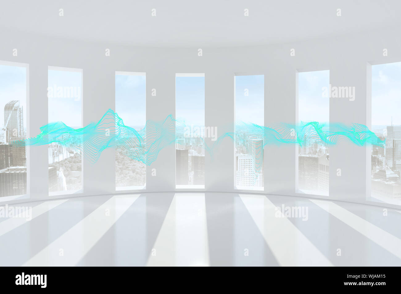 Abstract blue Wave-design Stockfoto