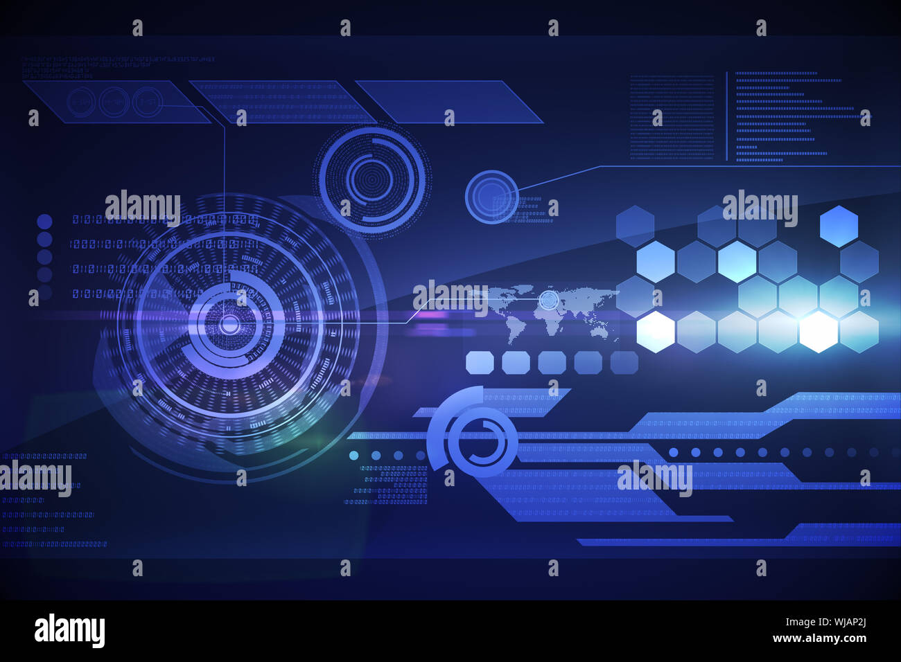 Futuristische Technologie Schnittstelle Stockfoto