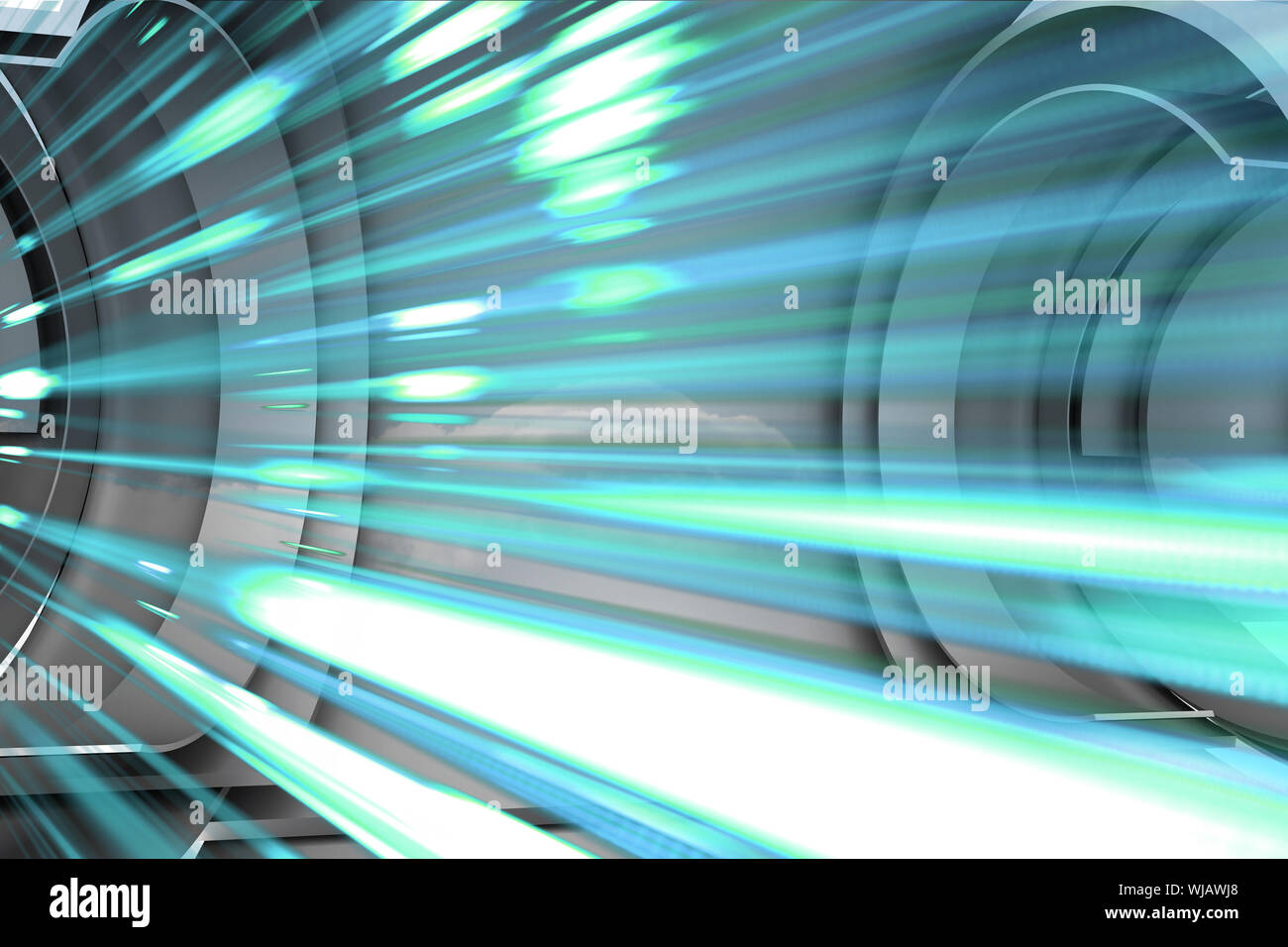 Abstrakte blaues Design in futuristischen Struktur Stockfoto