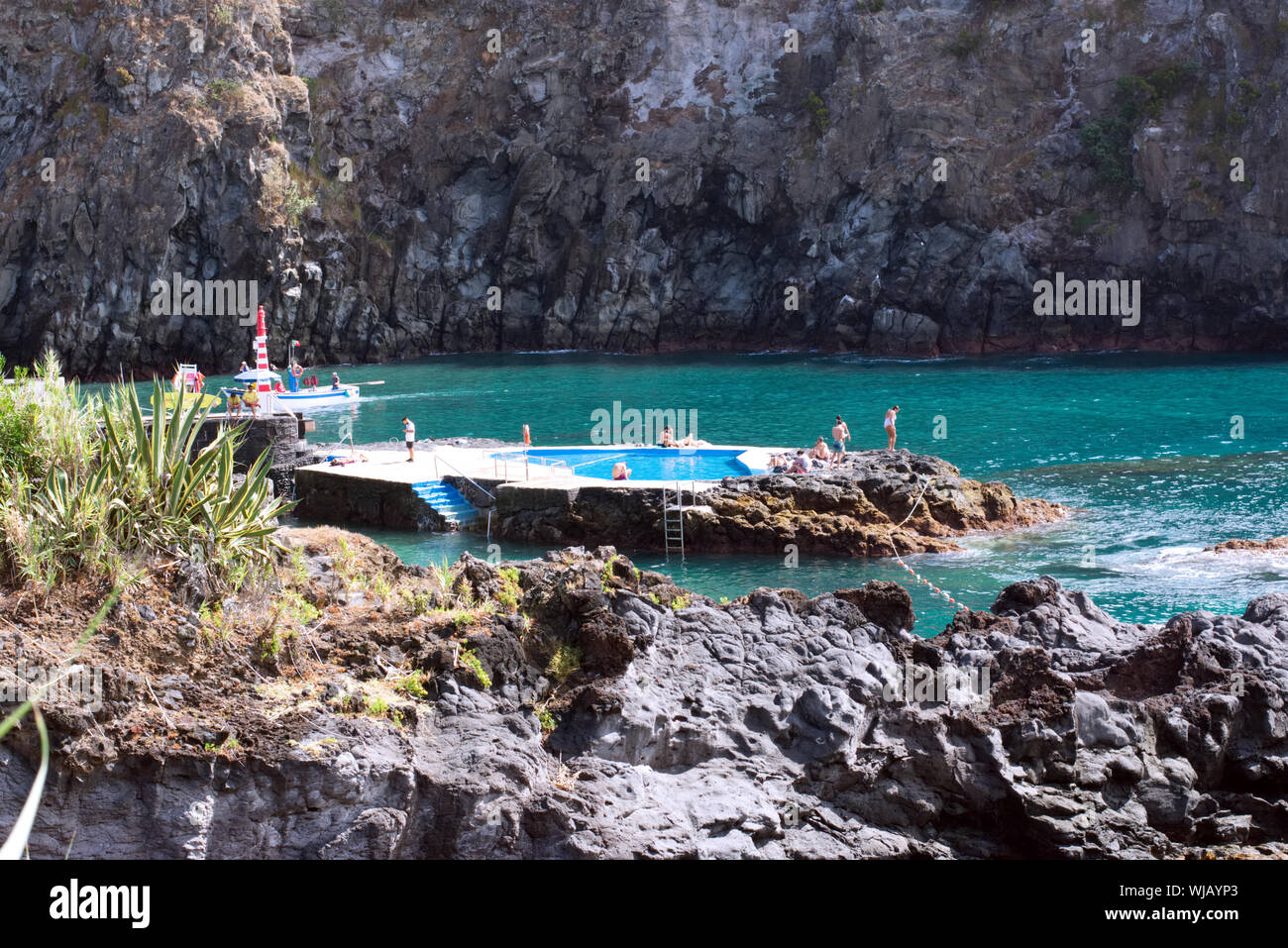 Haus in Caloura Azoren - Portugal Stockfoto