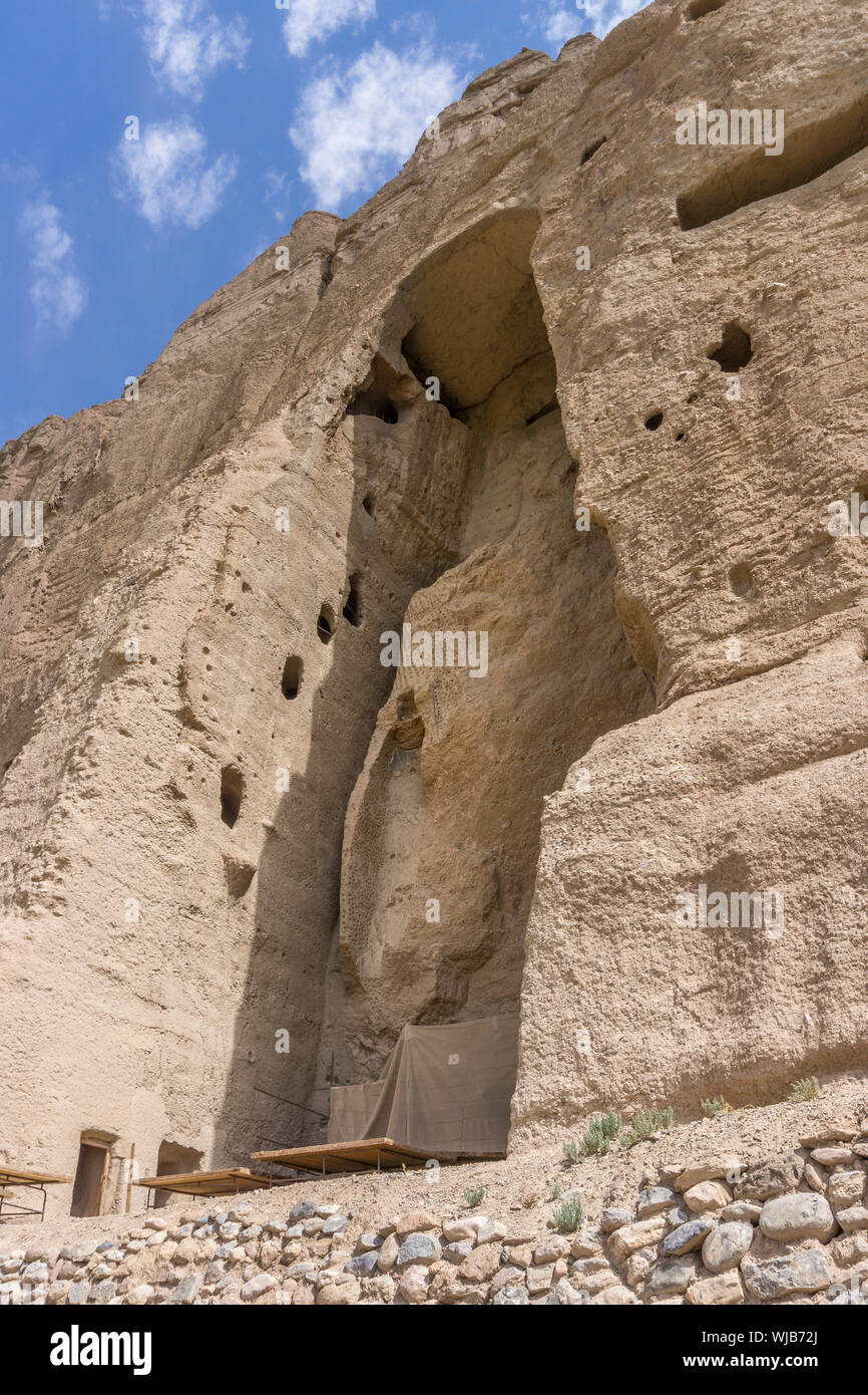 Die grossen Buddhas in der Provinz Bamyan, Afghanistan Stockfoto