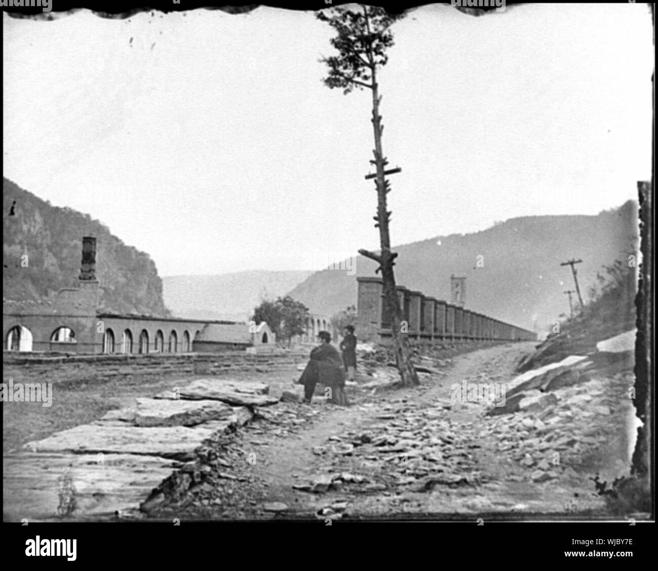 Harper's Ferry, W. Virginia Ruinen von arsenal Abstract: Ausgewählte Bürgerkrieg Fotografien, 1861-1865 Stockfoto