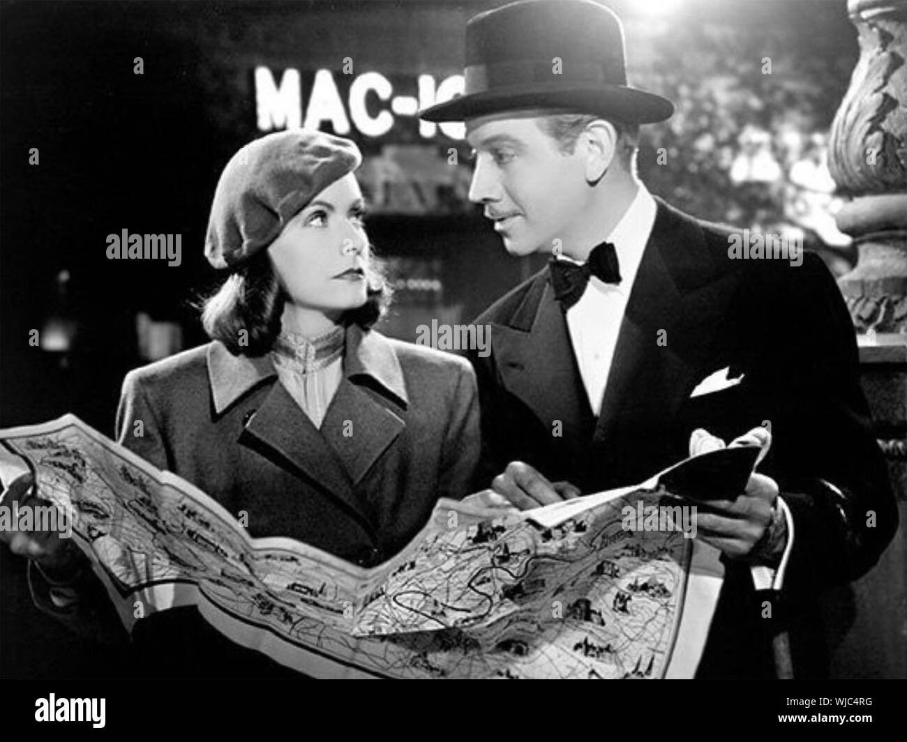 NINOTCHKA 1939 MGM Film mit Greta Garbo und Melvyn Douglas Stockfoto