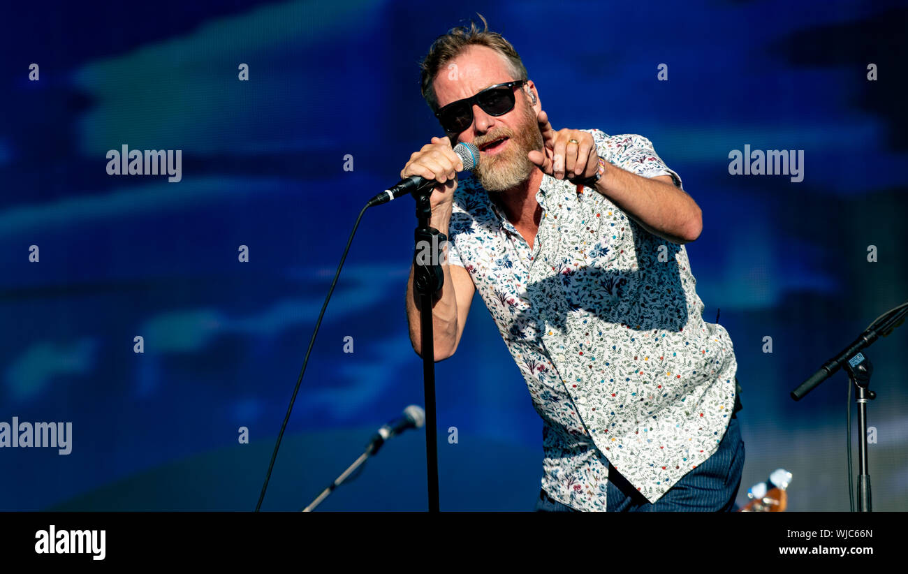 Die Nationalen spielen Austin City Limits Festival 5. Oktober 2018 Stockfoto