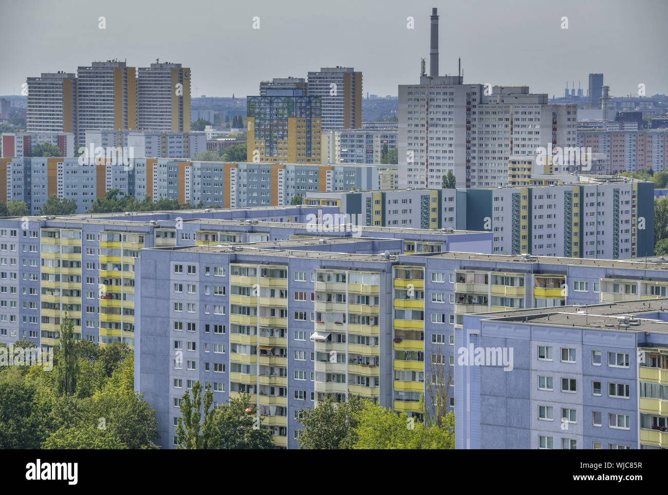 Allee der Kosmonauten, Aussicht, Architektur, Berlin, Beton, Deutschland, Gebäude, Gebäude, Mehrheit Siedlung, tolle Abwicklung, häuser, haus, Hou Stockfoto