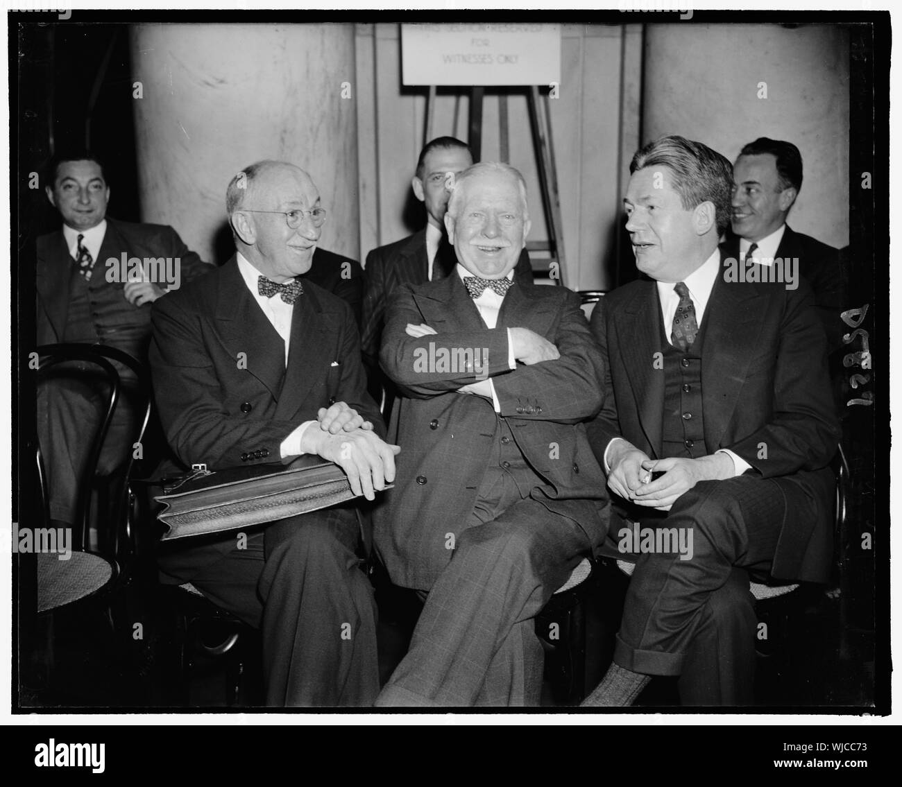 Harry Baltome, General Counsel. Thomas Buckner, Vorsitzender des Vorstands. Arthur Ballentine, Direktor Stockfoto