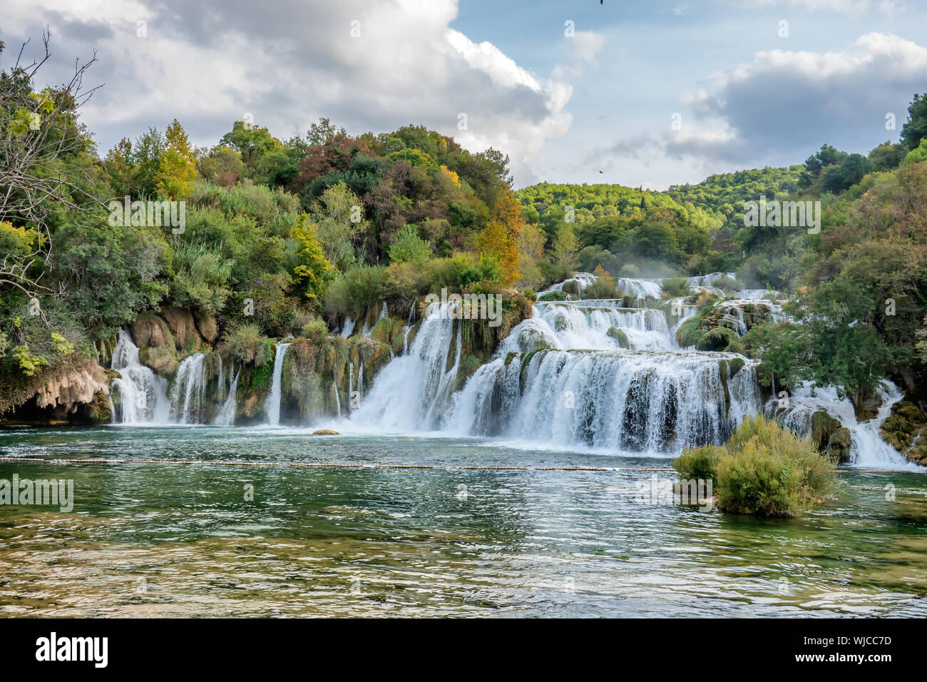 Nationalpark Krka Wasserfälle in Kroatien Stockfoto