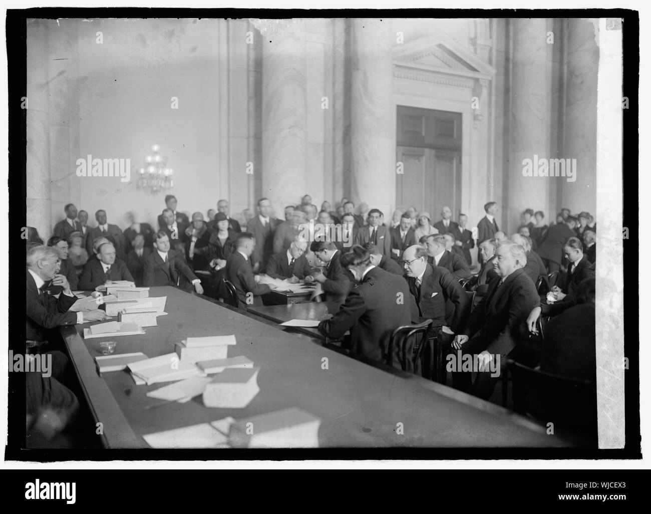 Harry F. Sinclair & attys. Auf stand, 3/22/24. Stockfoto