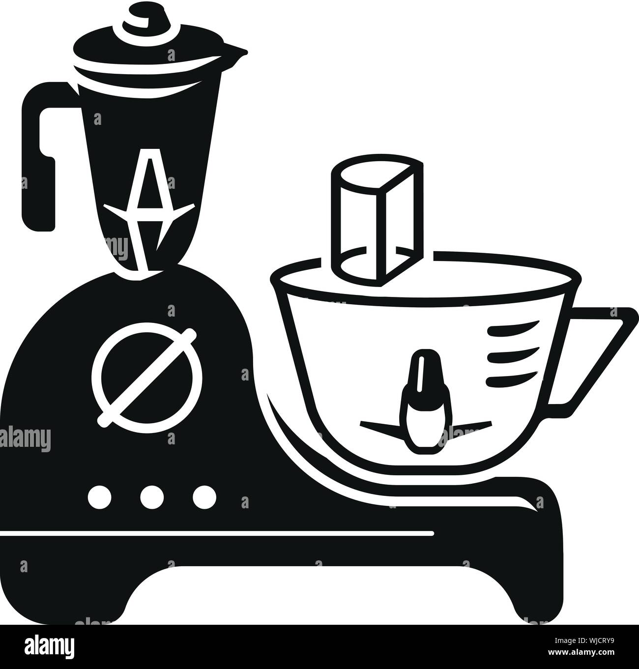 Home Food Mixer Symbol. Einfache Abbildung: Home food mixer Vektor Symbol für Web Design auf weißem Hintergrund Stock Vektor