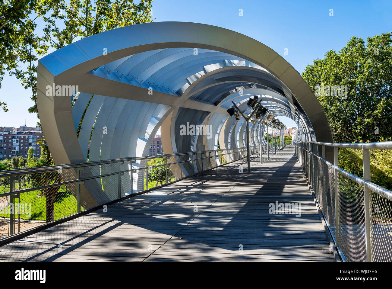 Arganzuela Brücke in Madrid City, Spanien, Europa Stockfoto