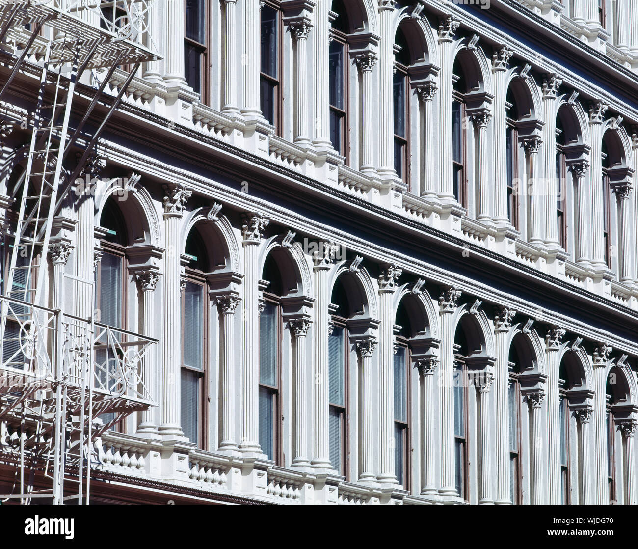 Haughwout Gebäude detail, New York City, New York, Stockfoto