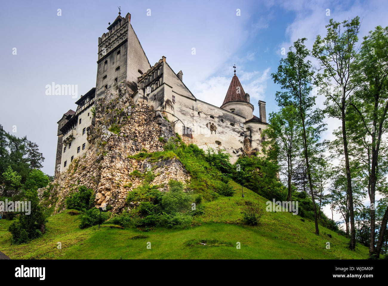 Bran Castle aus dem 13. Es war die königliche Residenz der Königin Marie. Siebenbürgen. Rumänien Stockfoto