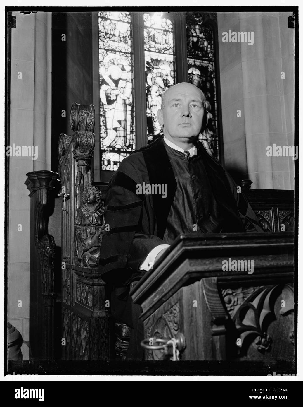 Chef-de-la-Garde von Washington Cathedral, Jak. S. Berkley, 1/14/39 Stockfoto