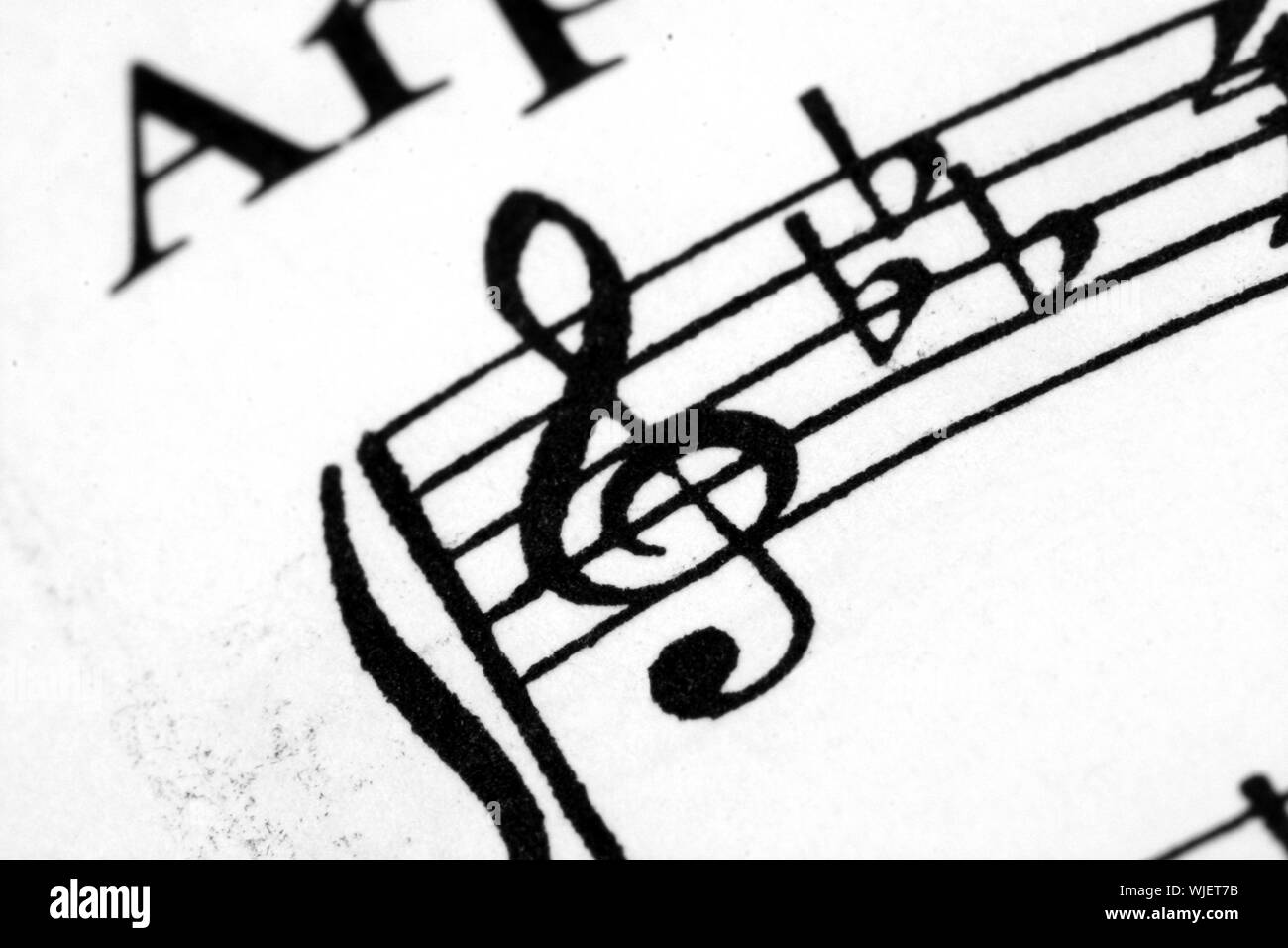 Musik-Noten Stockfoto