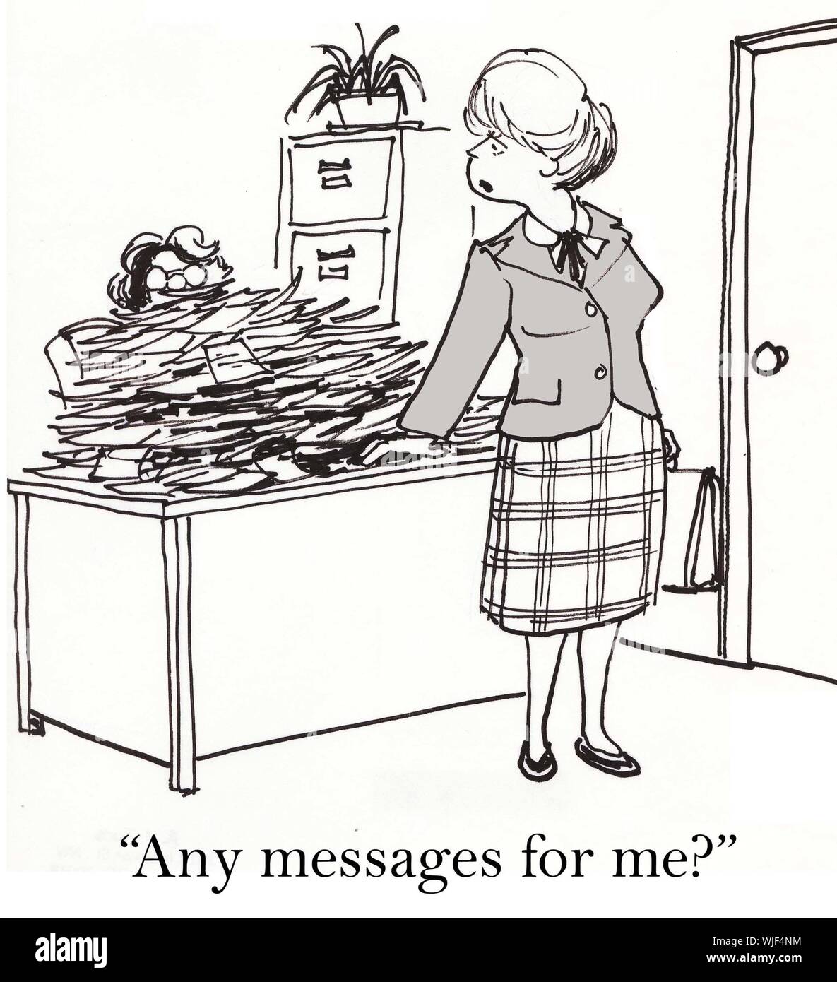 Voll berufstätige Frau Stockfoto