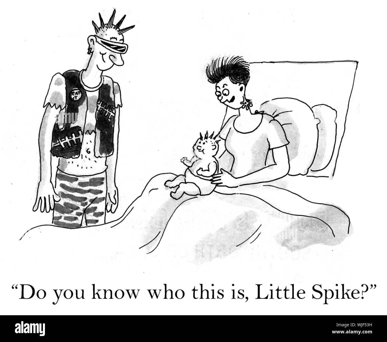 Wie der Vater so der Sohn Stockfoto