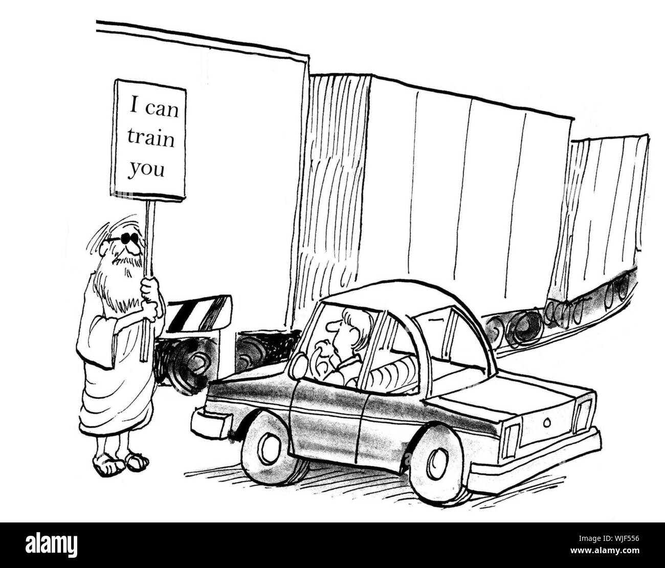 Ich kann Ihnen an der Kreuzung. Stockfoto