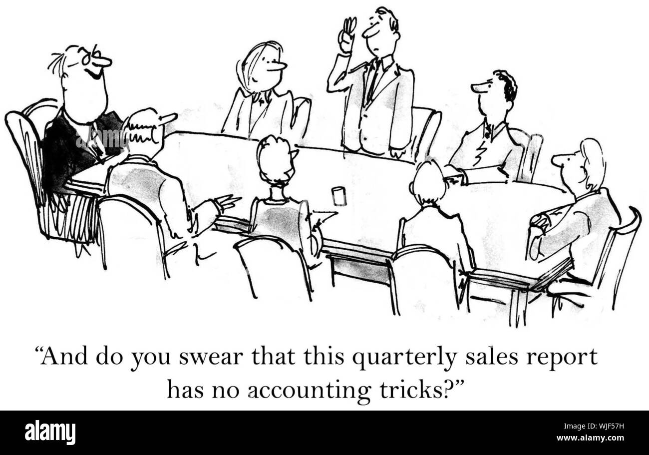 Accounting Tricks Stockfoto