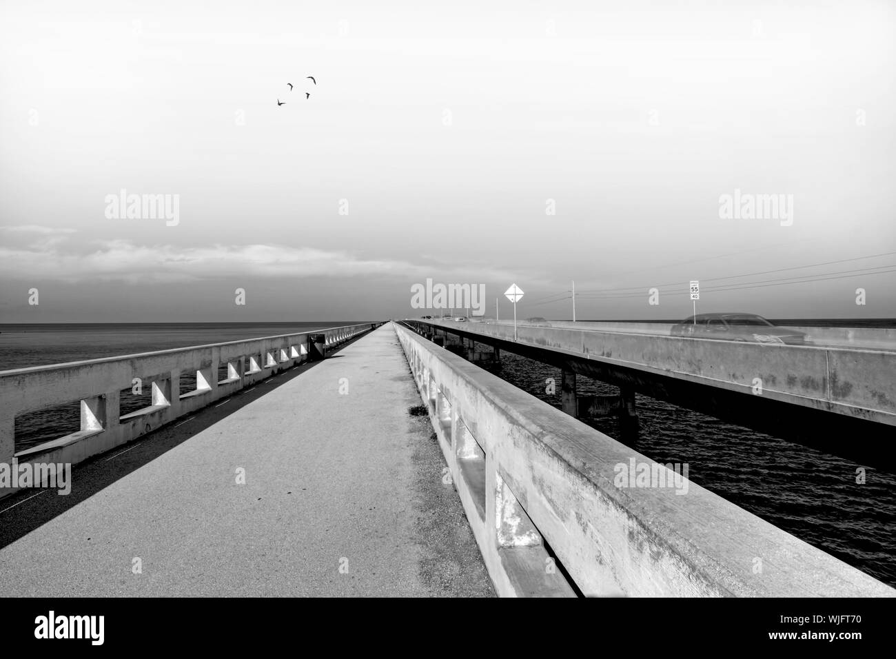 Alte Brücke von sieben Meilen nach Key West Stockfoto