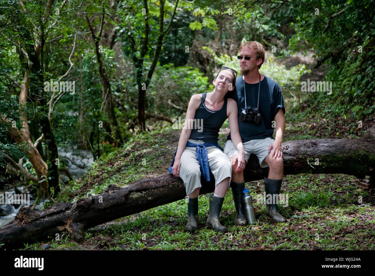 Amerikanische und europäische Touristen Paar in Costa Rica Stockfoto