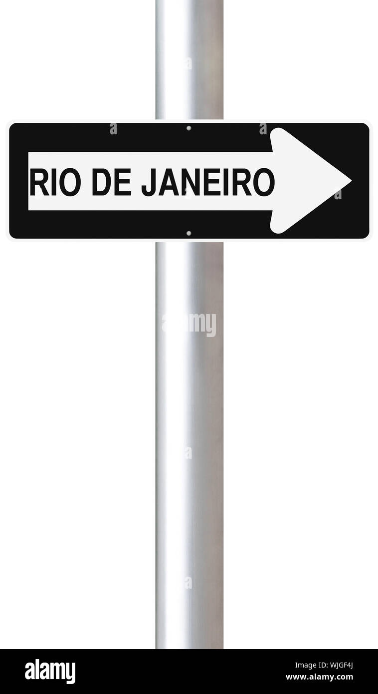 Dieser Weg nach Rio Stockfoto