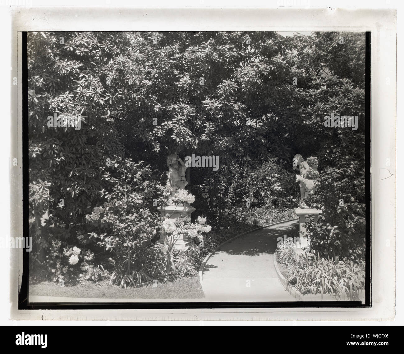 Henry Edwards Huntington House, Oxford Road, San Marino, Kalifornien. Weg zu Guest House Stockfoto