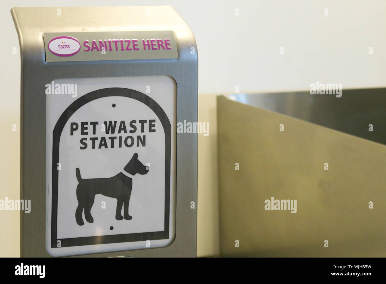 Pet-Relief-Station, der internationale Flughafen Charlotte, Charlotte, North Carolina, USA Stockfoto
