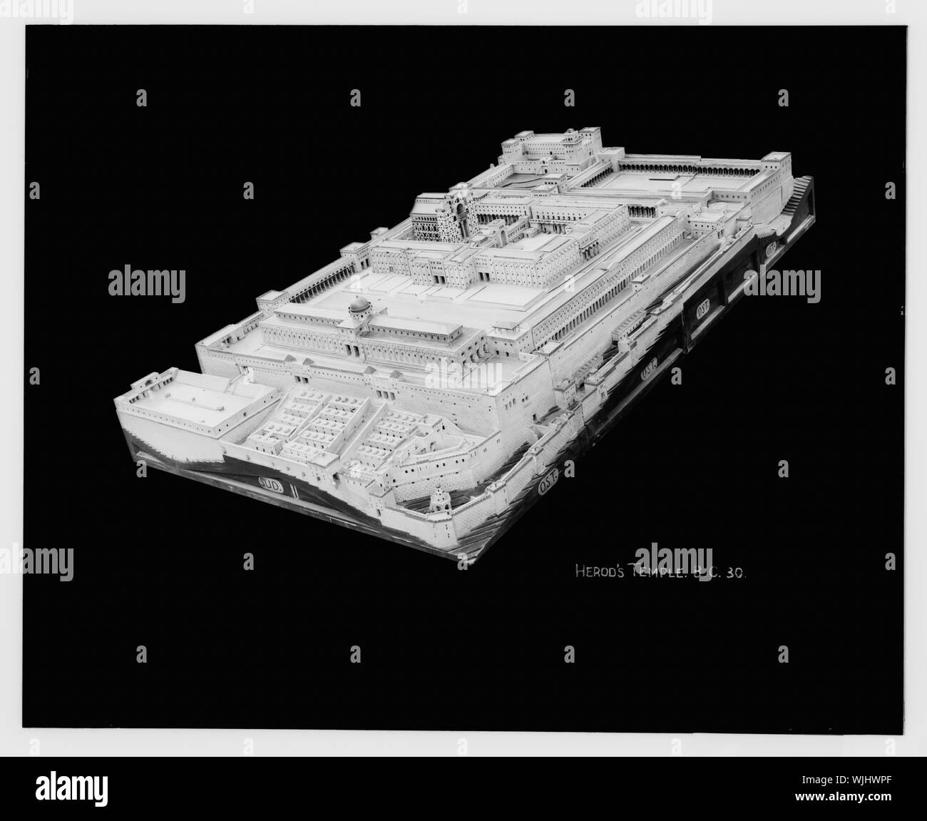 Herodes Tempel, v. Chr. 30. Stockfoto