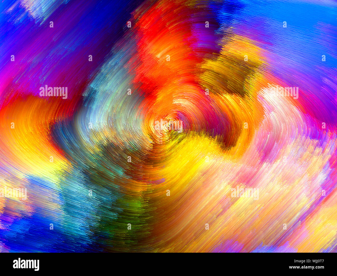 Farben In Bloom Serie. Anordnung der Fraktale Farbe Texturen zum Thema Phantasie, Kreativität und design Stockfoto