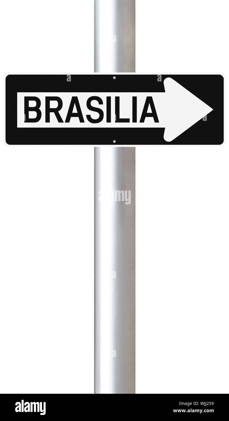 Auf diese Weise nach Brasilia Stockfoto