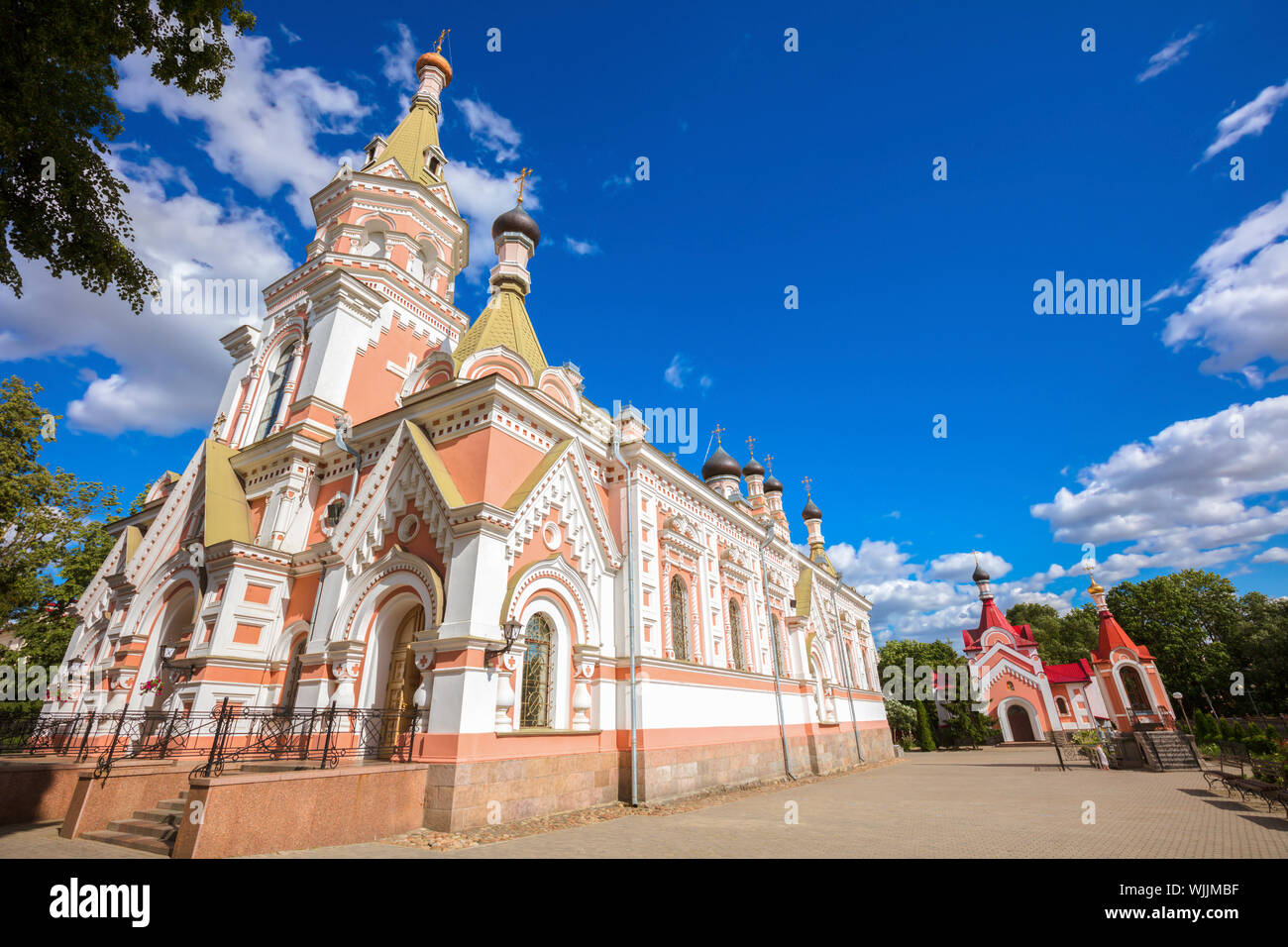 Heilige Fürsprache Kathedrale in Grodno. Grodno, Gebiet Grodno, Weißrussland. Stockfoto