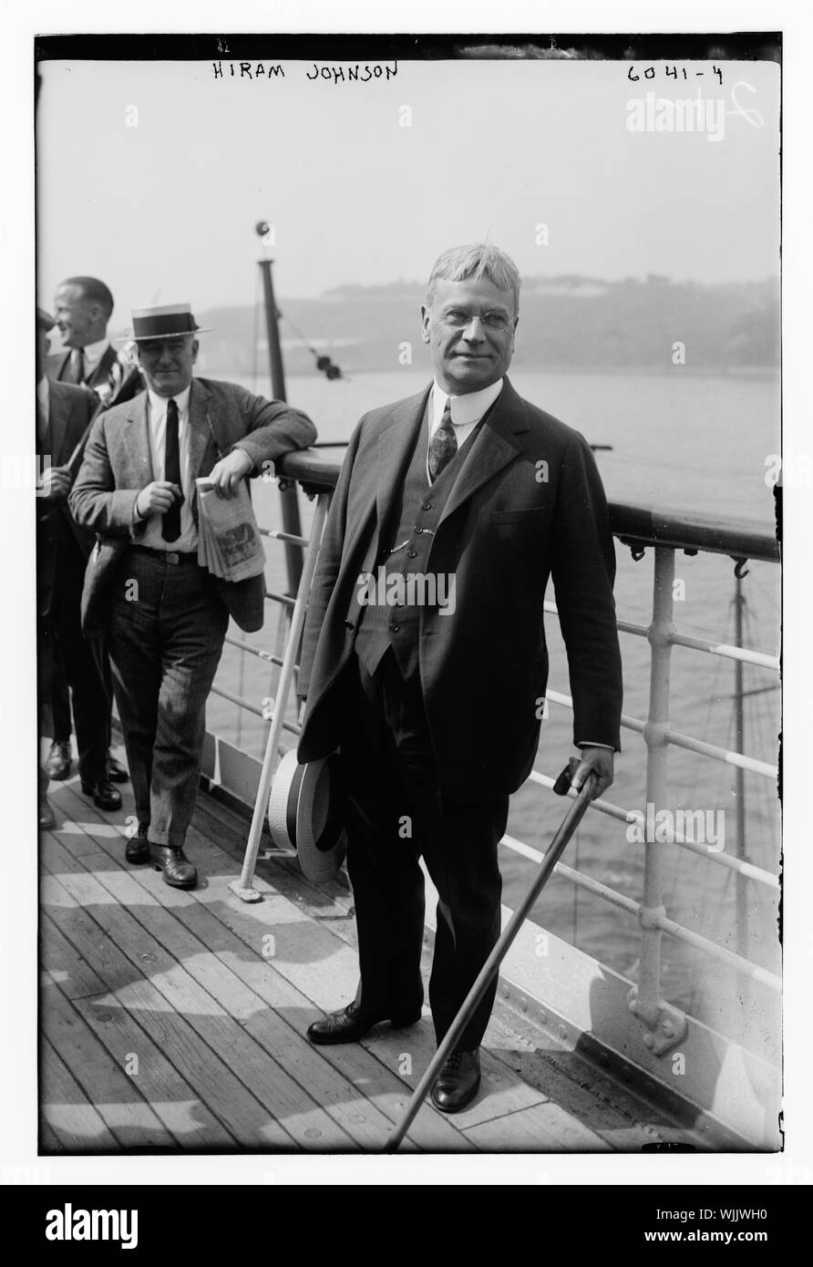 Hiram Johnson Stockfoto