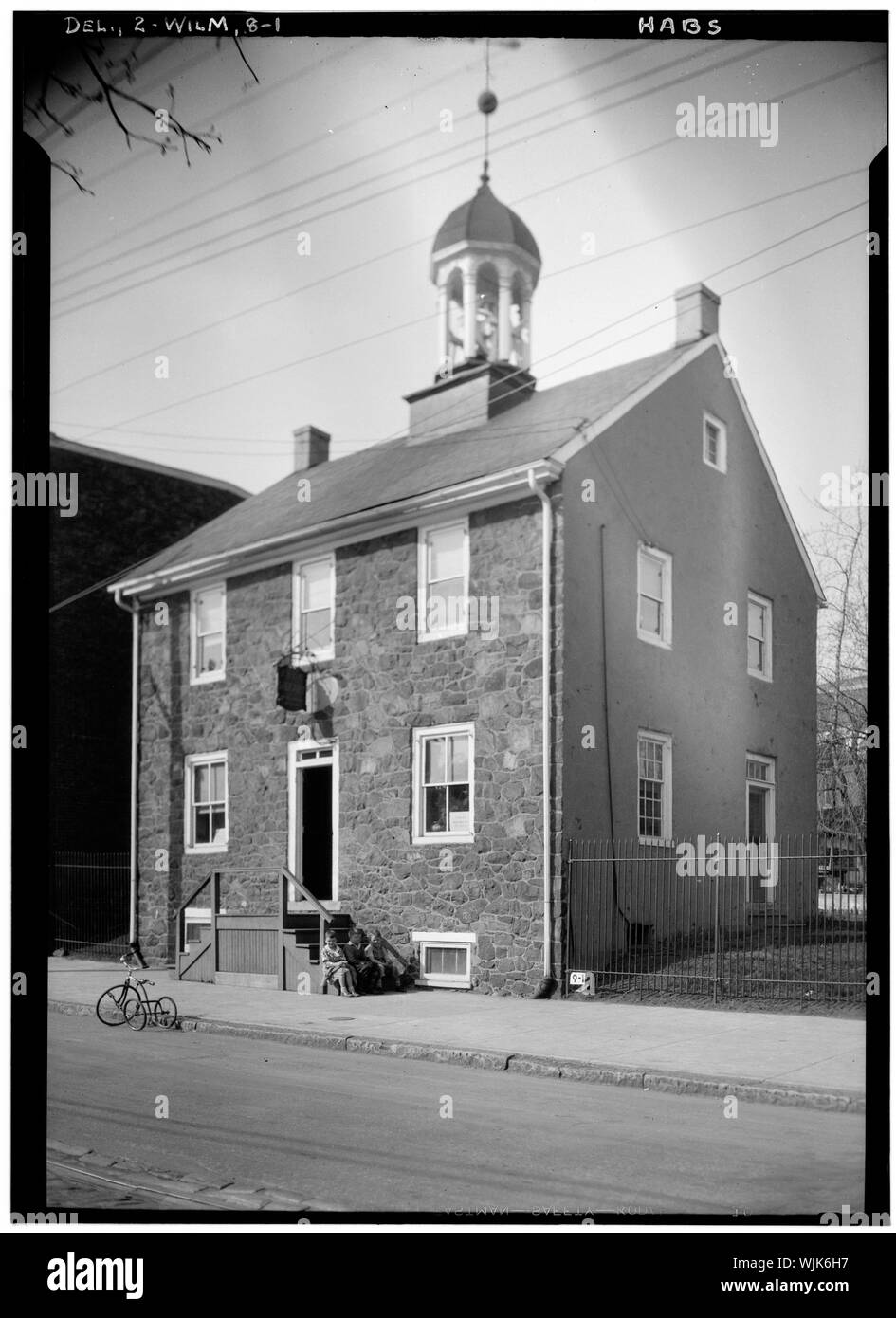 Historischer amerikanischer Gebäude Umfrage Edward M. Rosenfeld, Fotograf. April 19, 1934 Ansicht im Süden - Brandywine Akademie, 5 Vandever Avenue, Wilmington, New Castle County, DE Stockfoto