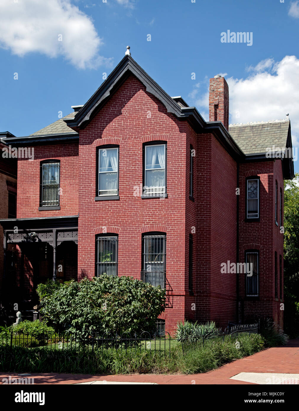 Historischen viktorianischen Architektur an LeDroit Park, ein Viertel in NW, Washington, D.C Stockfoto